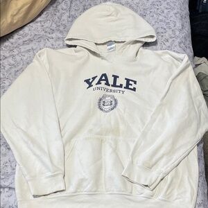 Vintage Yale University Cream Hoodie